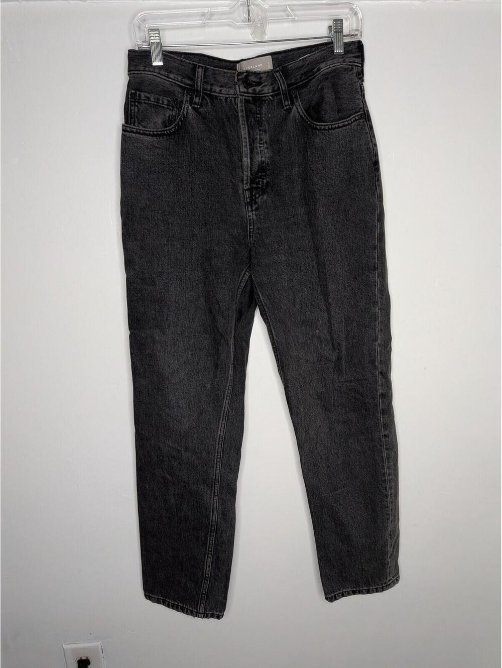 Everlane 90s Cheeky Jeans Womens 27 Gray High Rise Straight Organic Cotton